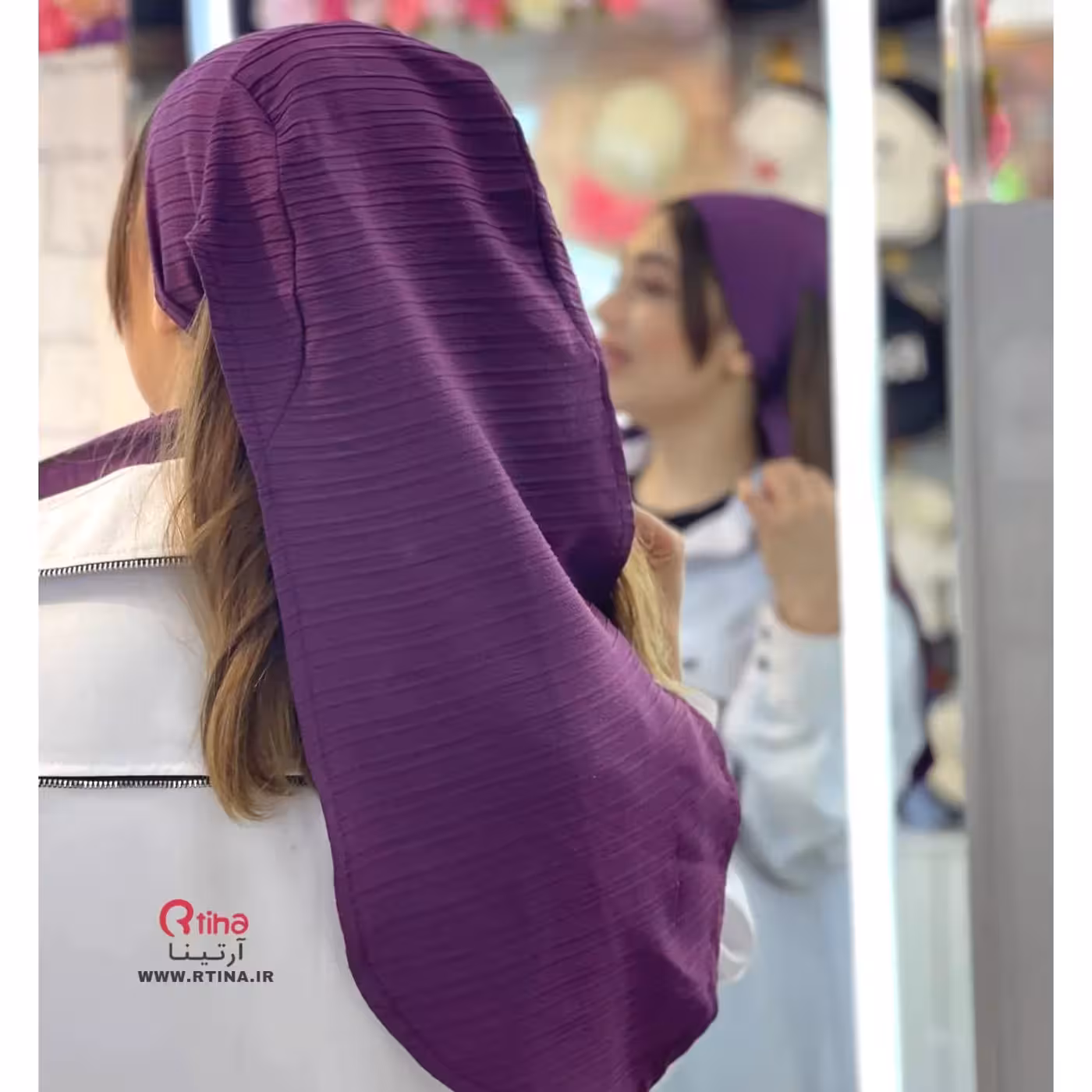 سربند روسری دورگ مدل خود طرح/ فری سایز