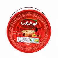 کنسرو تن ماهی فلفلی در روغن خوشبخت 180 گرمی