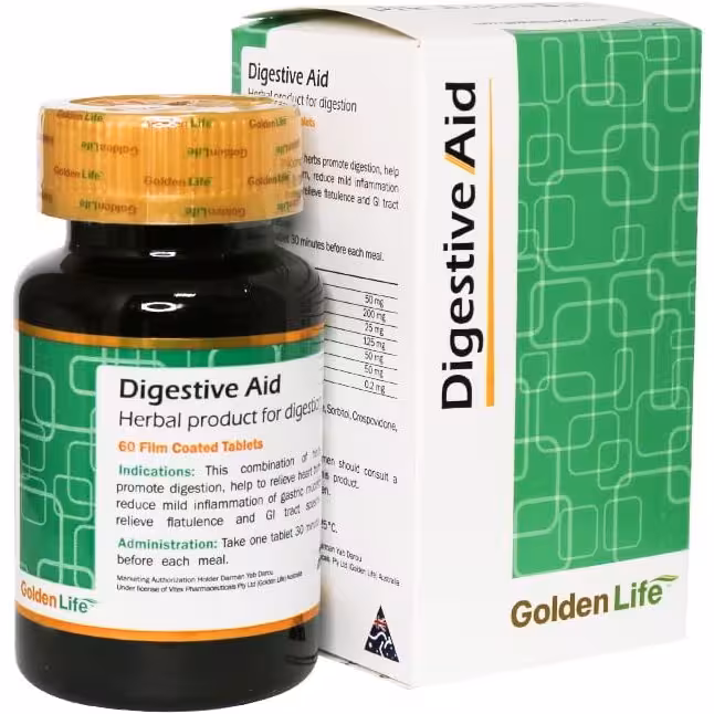 قرص دایجستیو اید60 عددی DIGESTIVE AID GOLDEN LIFE
