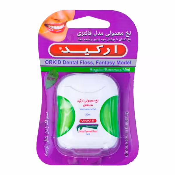 نخ دندان معمولی مدل فانتزی با پوشش موم زنبور و اسانس نعنا ارکید