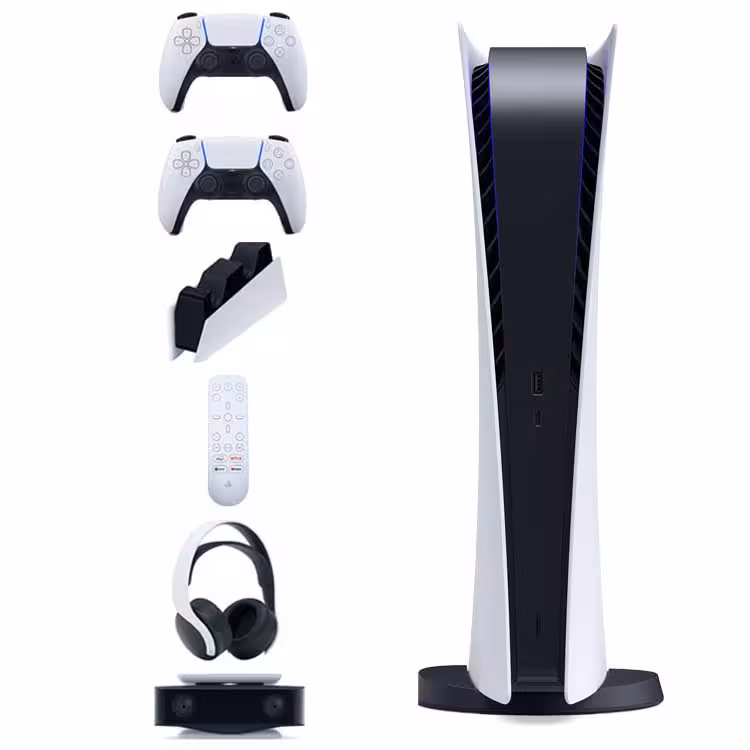 کنسول PS5 Digital   تمام لوازم جانبی