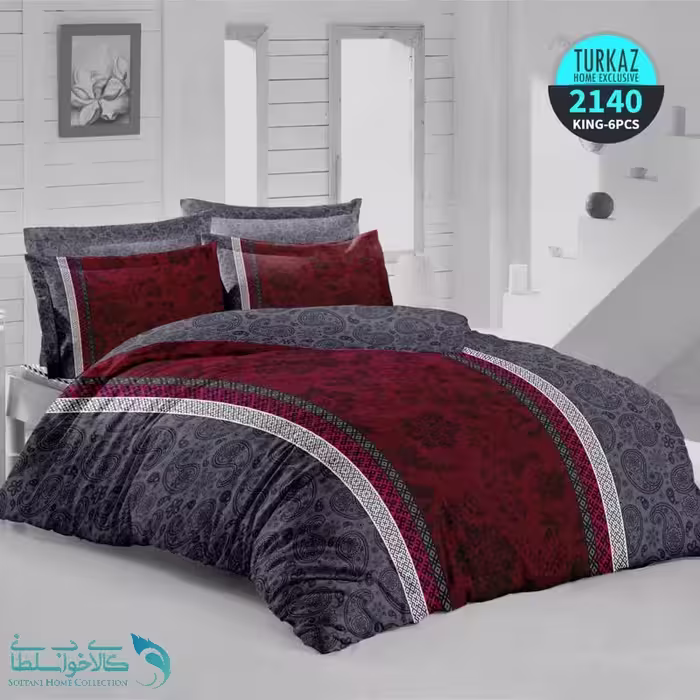 سرویس روتختی طرح لاریسا برند Turkaz کد 2140 دو نفره