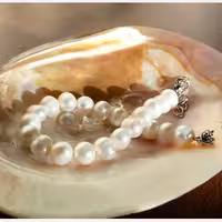 دستبند مروارید پرورشی اصل 8 میل mv2