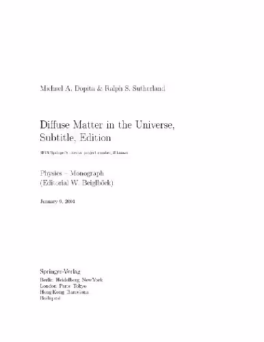 خرید و دانلود نسخه کامل کتاب Diffuse matter in the universe