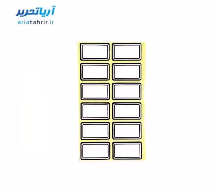 برچسب دور آبی سایز 30 × 18 میلی متر بسته 100 برگی