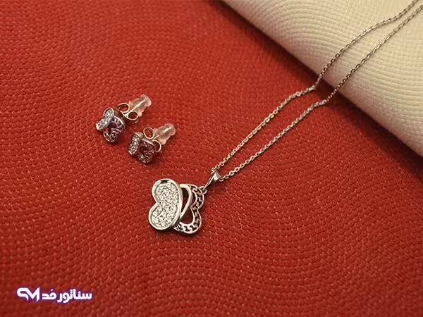 نیم ست ژوپینگ طرح پروانه N8085