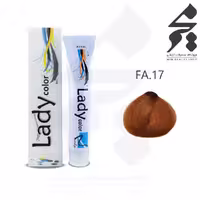 رنگ مو لیدی کالر Lady color شماره FA.17 حجم 100 میلی لیتر رنگ زعفرانی