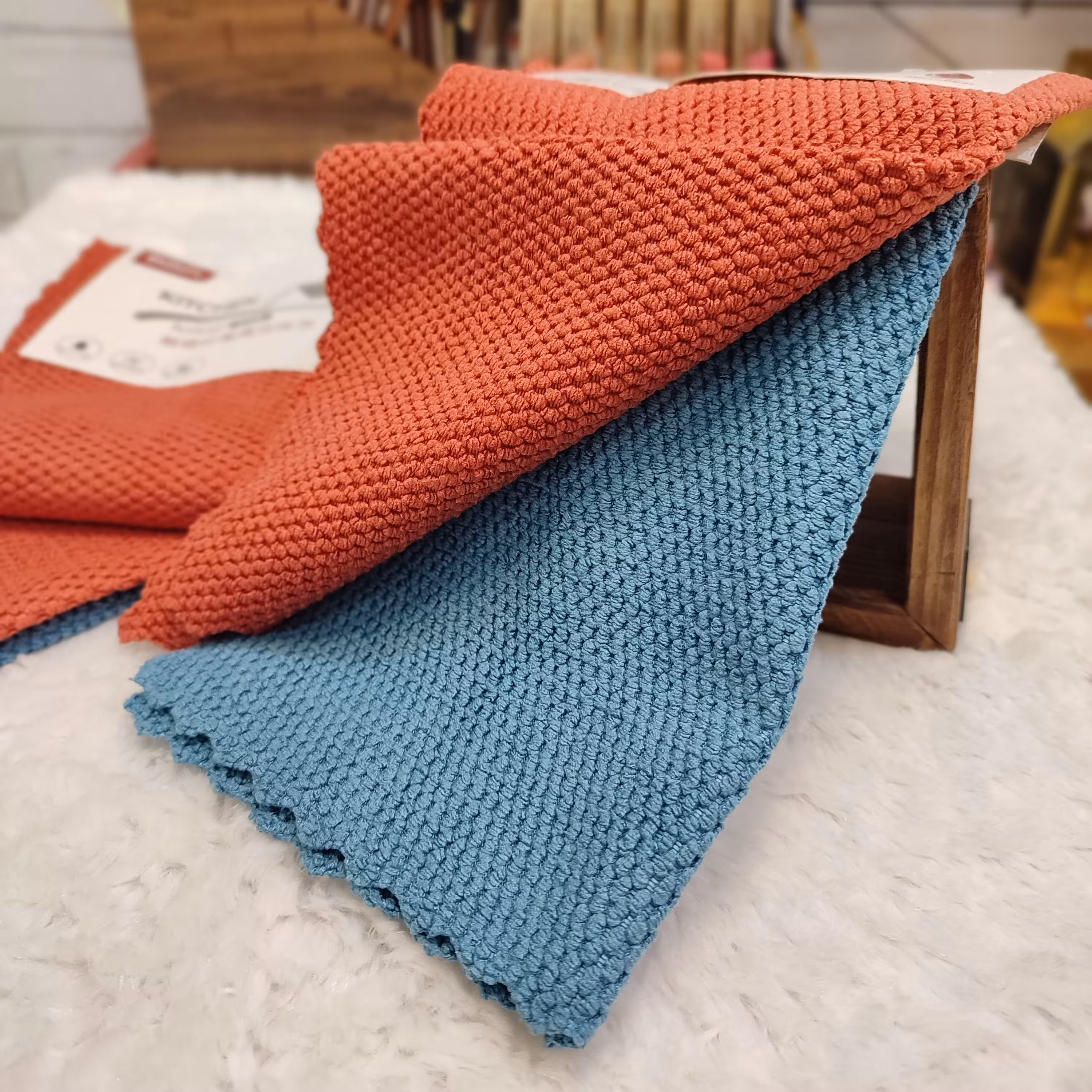 دستمال نظافت بیلو طرح خانه زنبوری پک 2 عددی