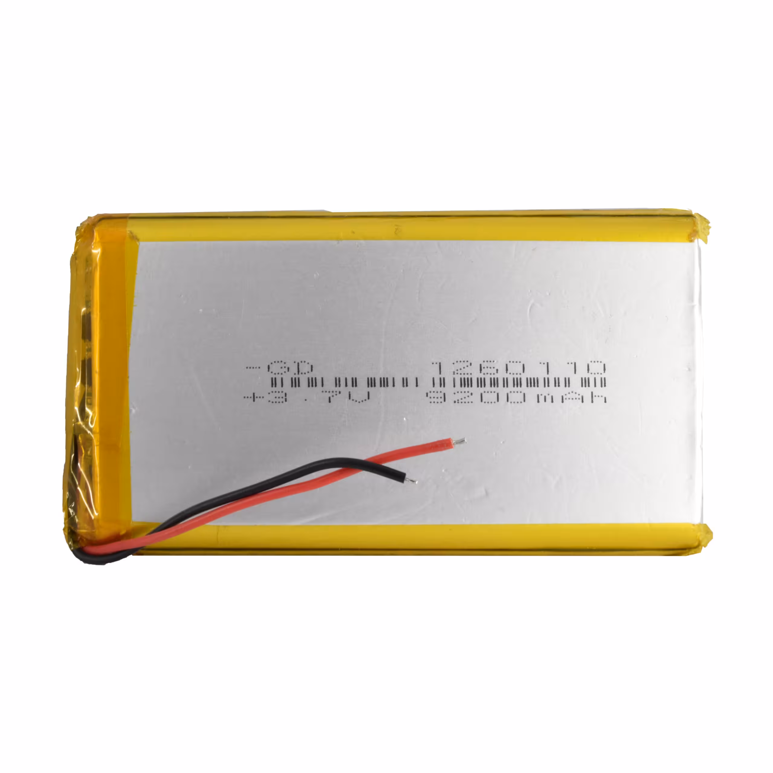 باتری لیتیوم پلیمر 3.7v ظرفیت 9200mA ابعاد 1260110
