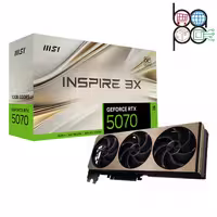 کارت گرافیک MSI RTX 5070 INSPIRE 3X OC 12G