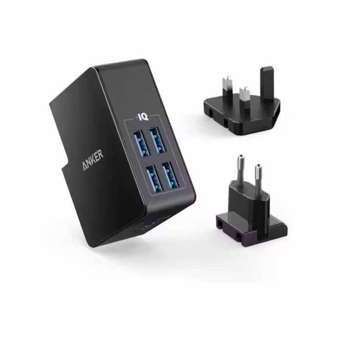 شارژر دیواری 4 پورت انکر مدل Anker A2042 4 Port USB Wall Charger توان 27W