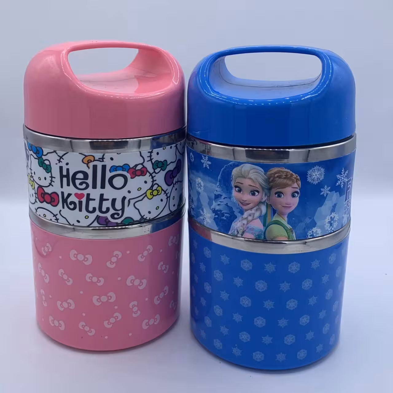 ظرف غذا دو طبقه  دسته ثابت