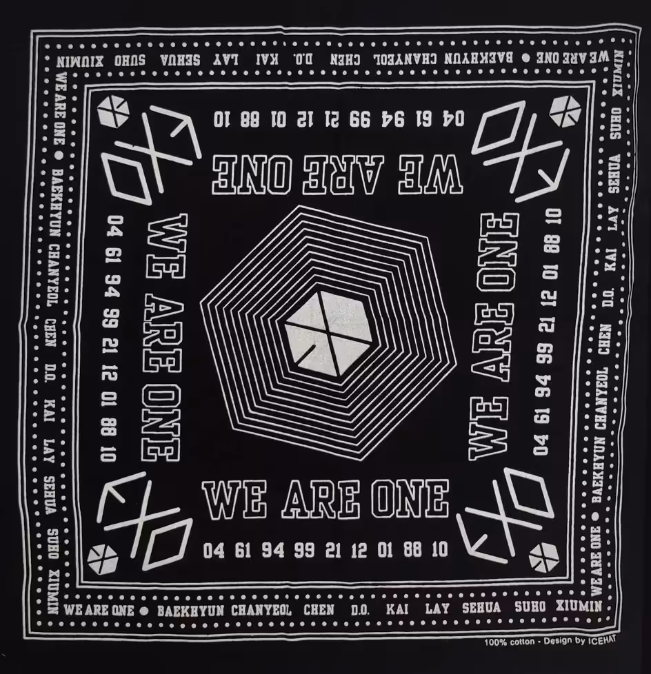 دستمال سر جدید پسرانه و دخترانه طرح WE ARE ONE