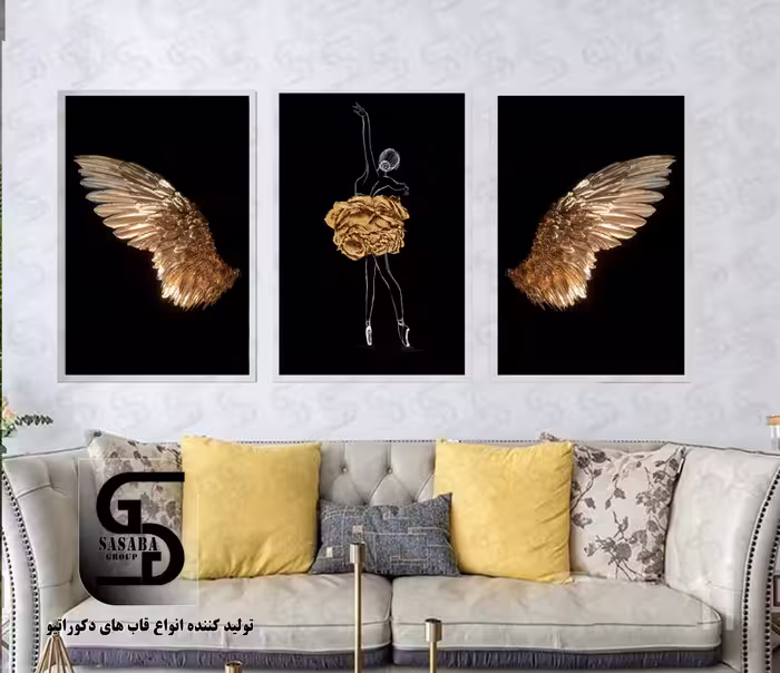 تابلو دکوراتیو سه تکه 60*40 درجه1