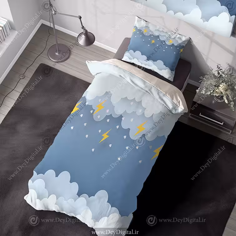 روتختی کودک طرح ستاره ای سه بعدی pk-3308