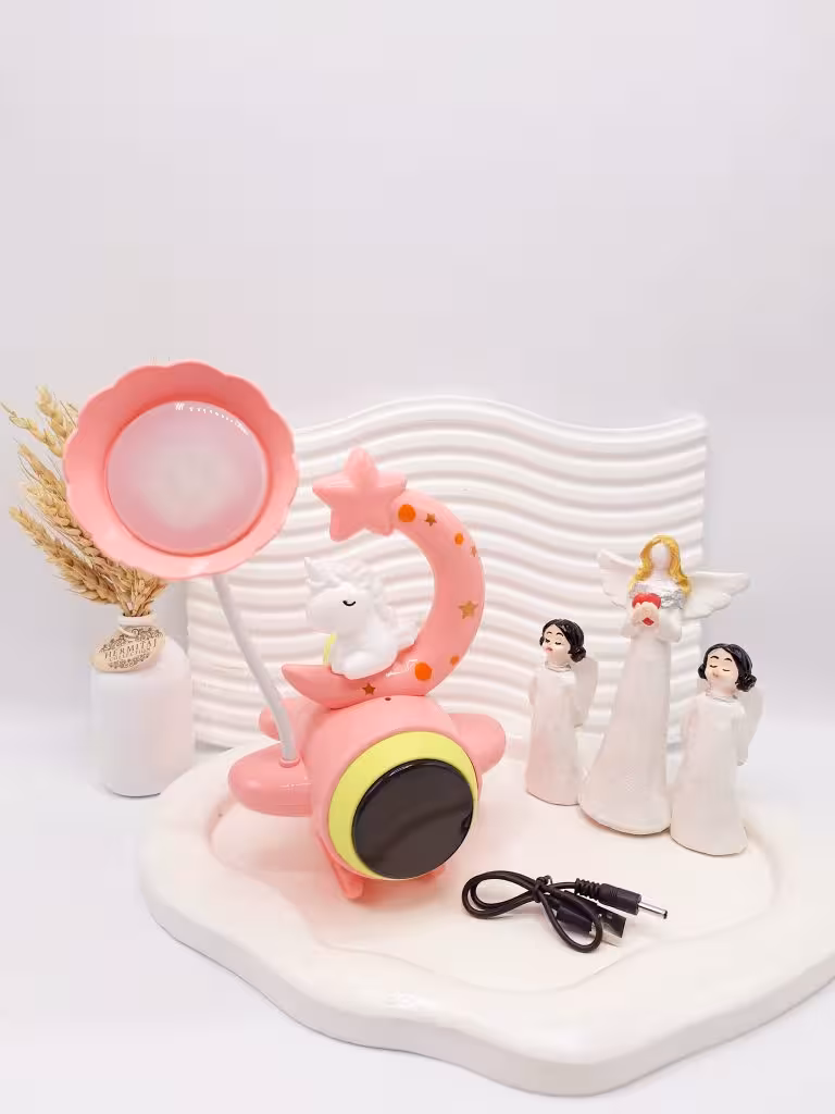 چراغ مطالعه فانتزی طرح هلیکوپتر و اسب تک شاخ کد HQ-12D-1