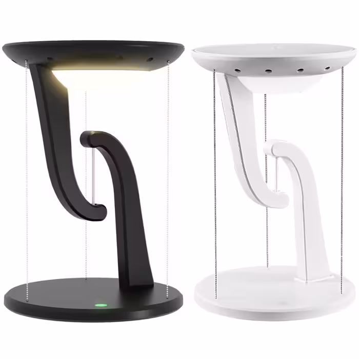 چراغ مطالعه LED رومیزی هوشمند و شارژر بی‌سیم