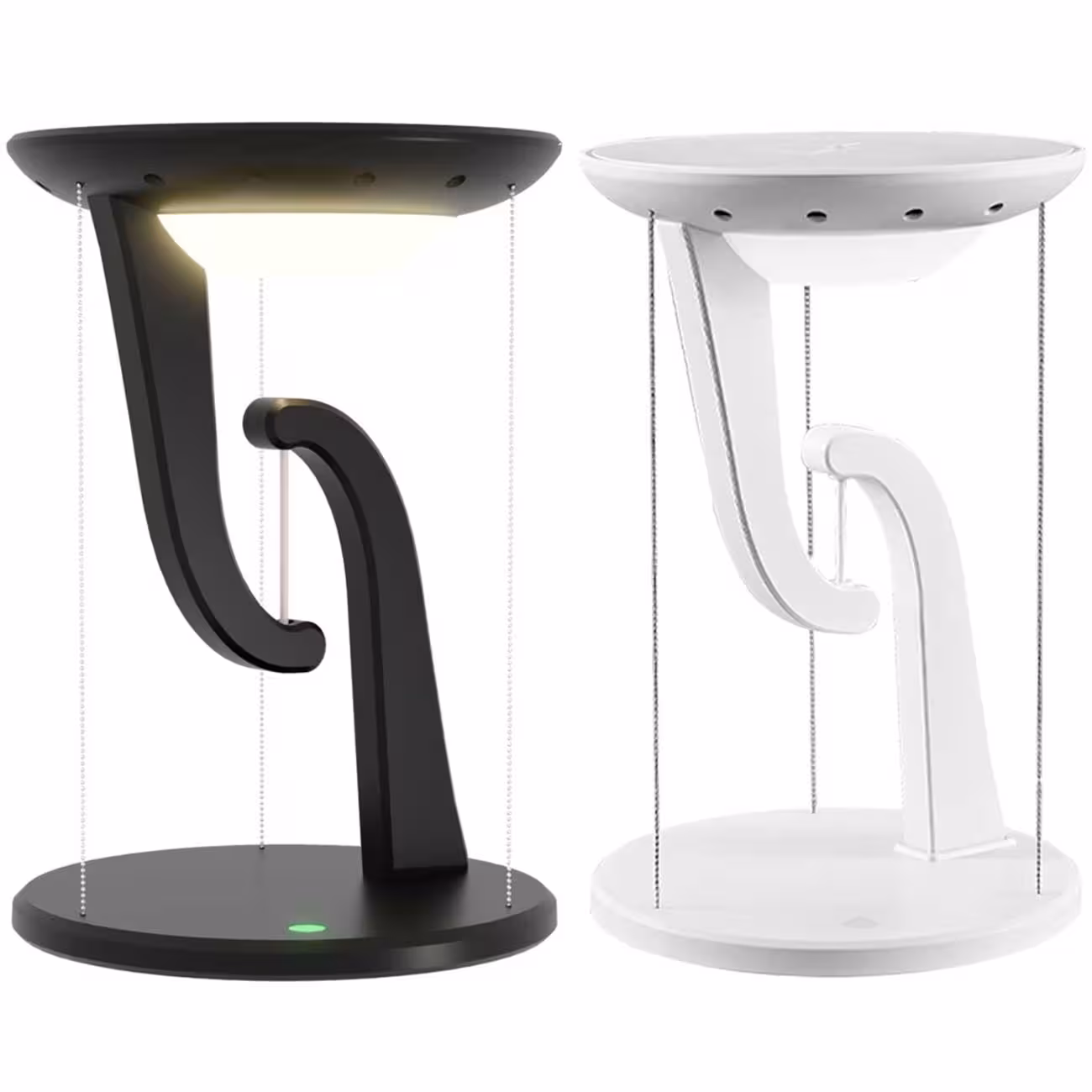 چراغ مطالعه LED رومیزی هوشمند و شارژر بی‌سیم