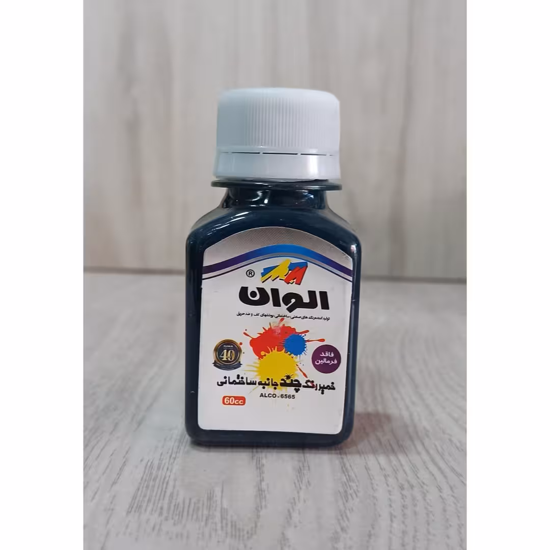 خمیر رنگ چند جانبه ساختمانی الوان رنگ سبز کد 750