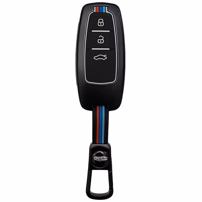 کاور ریموت و سوئیچ خودرو مدل دور فلزی شبرنگ کد JBS-76 مناسب برای کی ام سی X5 سری جدید | کالا مکس