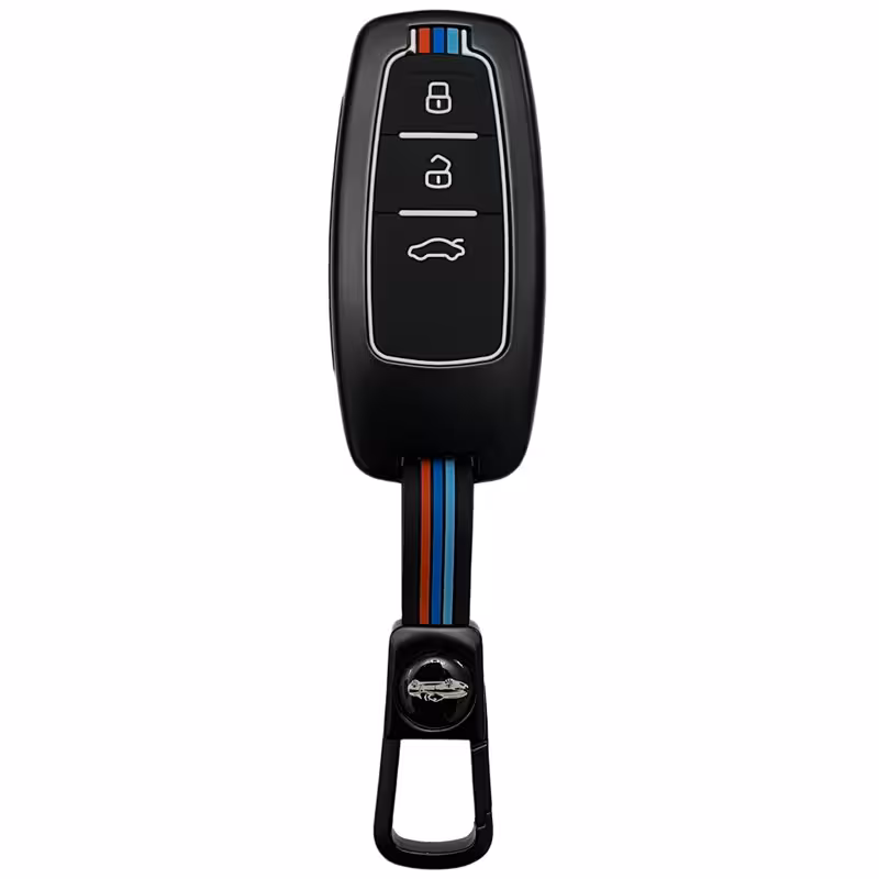 کاور ریموت و سوئیچ خودرو مدل دور فلزی شبرنگ کد JBS-76 مناسب برای کی ام سی X5 سری جدید | کالا مکس