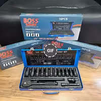 جعبه بکس 16 عددی پایه بلند صنعتی فشار قوی باس مدل bs16