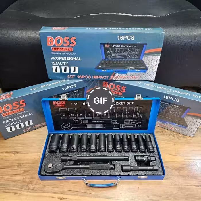 جعبه بکس 16 عددی پایه بلند صنعتی فشار قوی باس مدل bs16