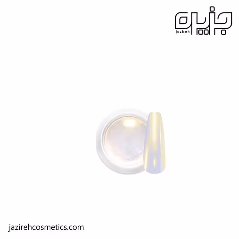 پودر کروم ناخن رنگ جواهری زرد