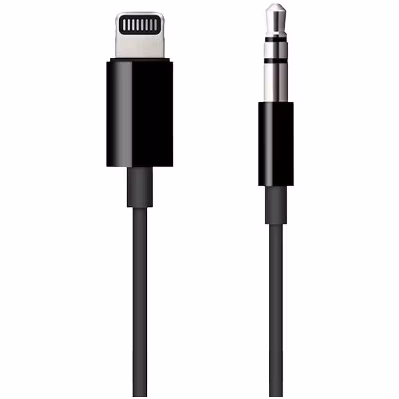کابل تبدیل لایتنینگ به جک 3.5 میلی‌متر اپل مدل A1879 به طول 1.2 متر