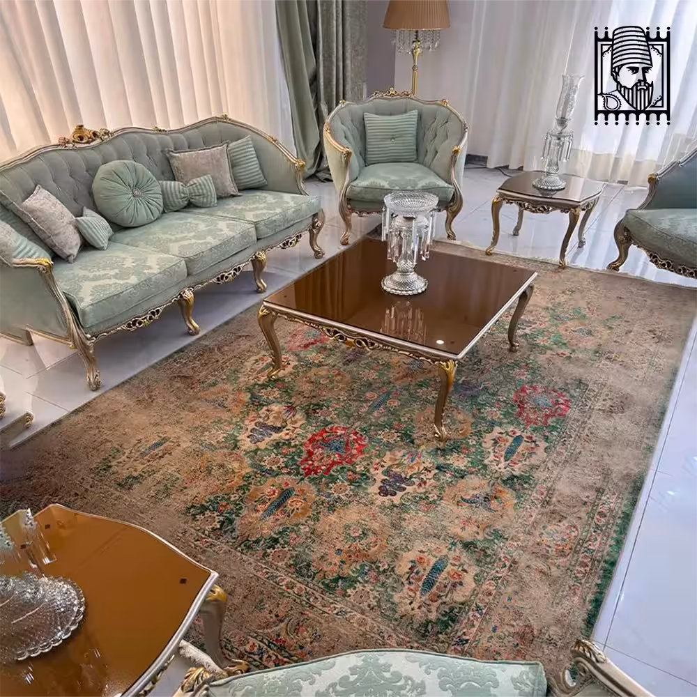 فرش 700 شانه آیهان کد 100131 سبز