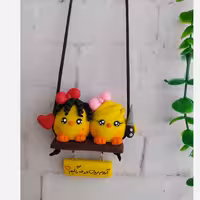 آویزماشین جوجه دوتایی دختر | amazonchi