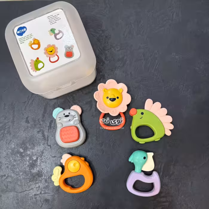 جغجغه دندانگیر 5 عددی هولا تویز کد E318A