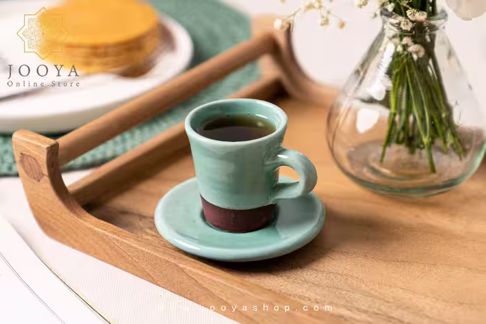 قهوه خوری سرامیکی سبز