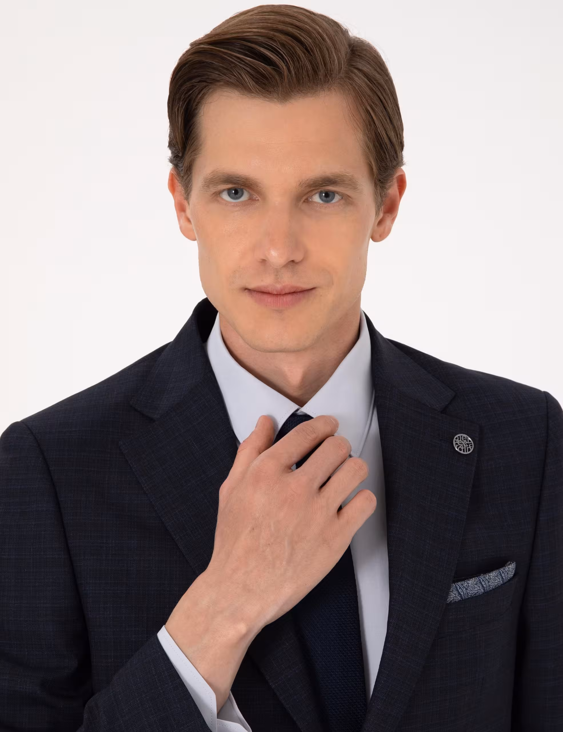 کت و شلوار مردانه سرمه ای پیرکاردین