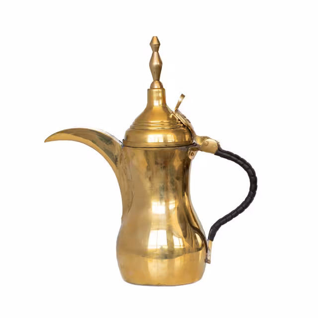 قهوه جوش برنجی مدل دله عربی بغدادی کد 03