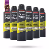 6 عدد اسپری دئودورانت ضد تعریق مردانه داو Dove Men Care مدل اسپرت Sport Active Fresh حجم 250 میلی لیتر (اورجینال)