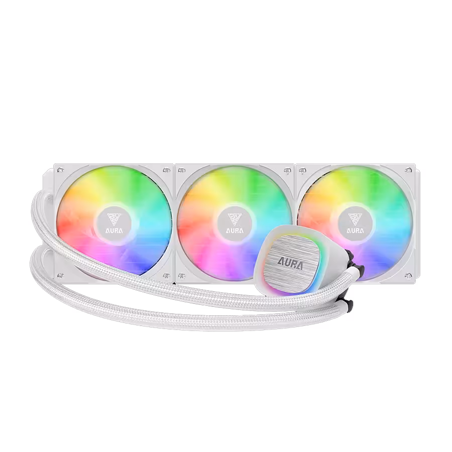 خنک کننده مایع گیم دیاس GAMDIAS AURA GL360 V2 White | فروشگاه گیمینگ تکاف