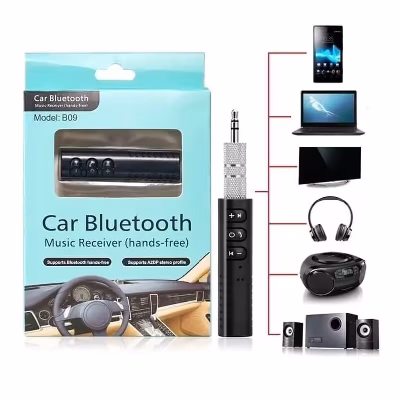 بلوتوث AUX ماشین و اسپیکر شارژی LV-B09