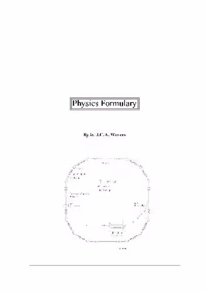 خرید و دانلود نسخه کامل کتاب Physics Formulary