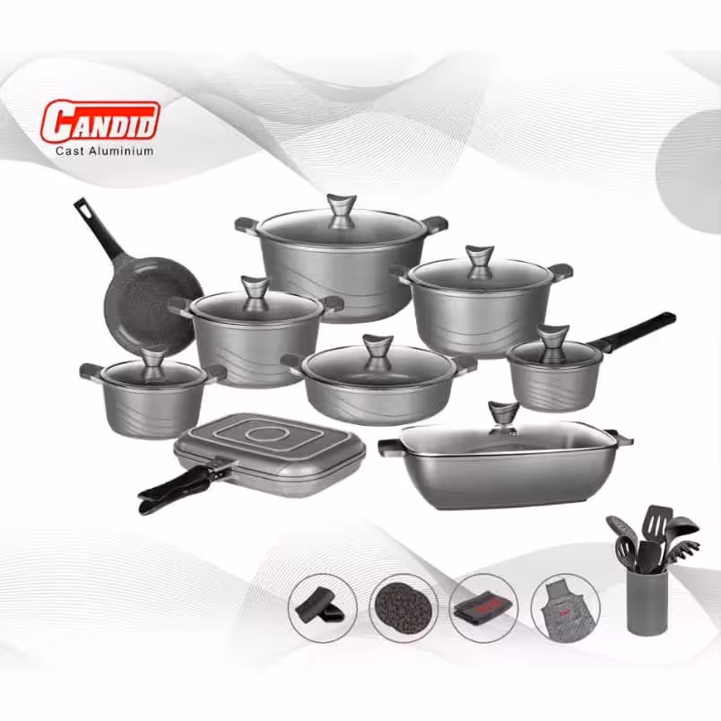 سرویس قابلمه 30 پارچه کاندید مدل اوشن(دودی)