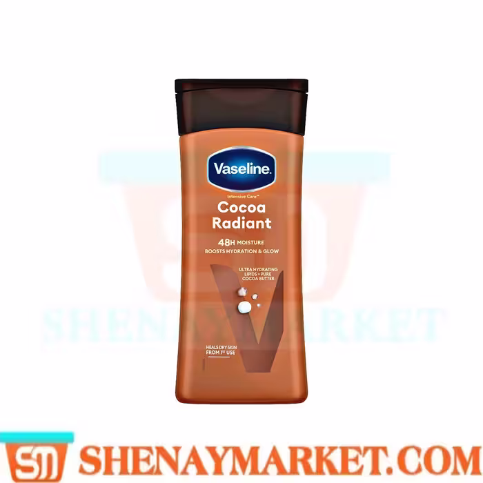 لوسیون بدن وازلین مدل Cocoa Radiant حجم 200 میل