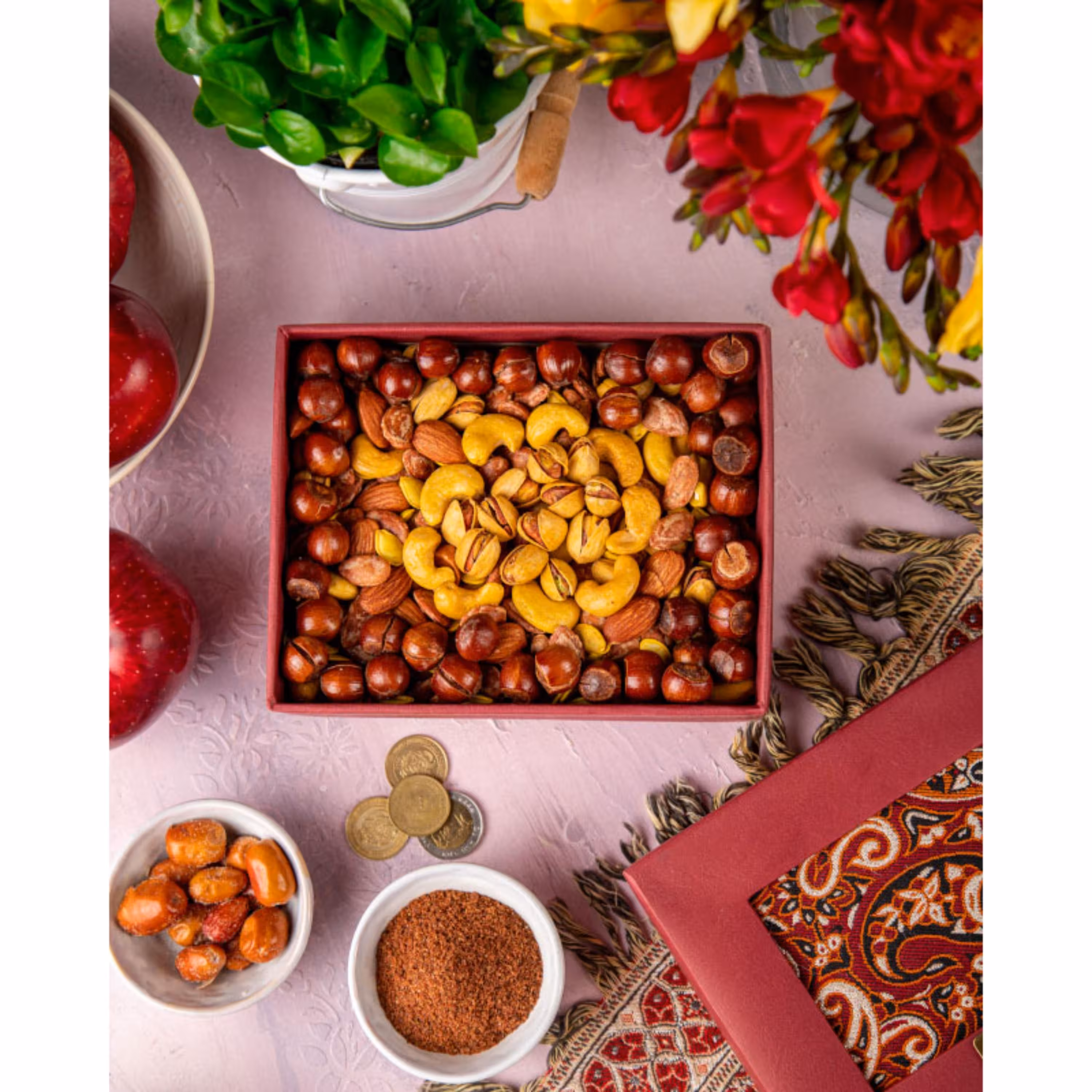 باکس ترمه سرخ (سایز بزرگ)