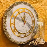ساعت رزینی طرح مرمر