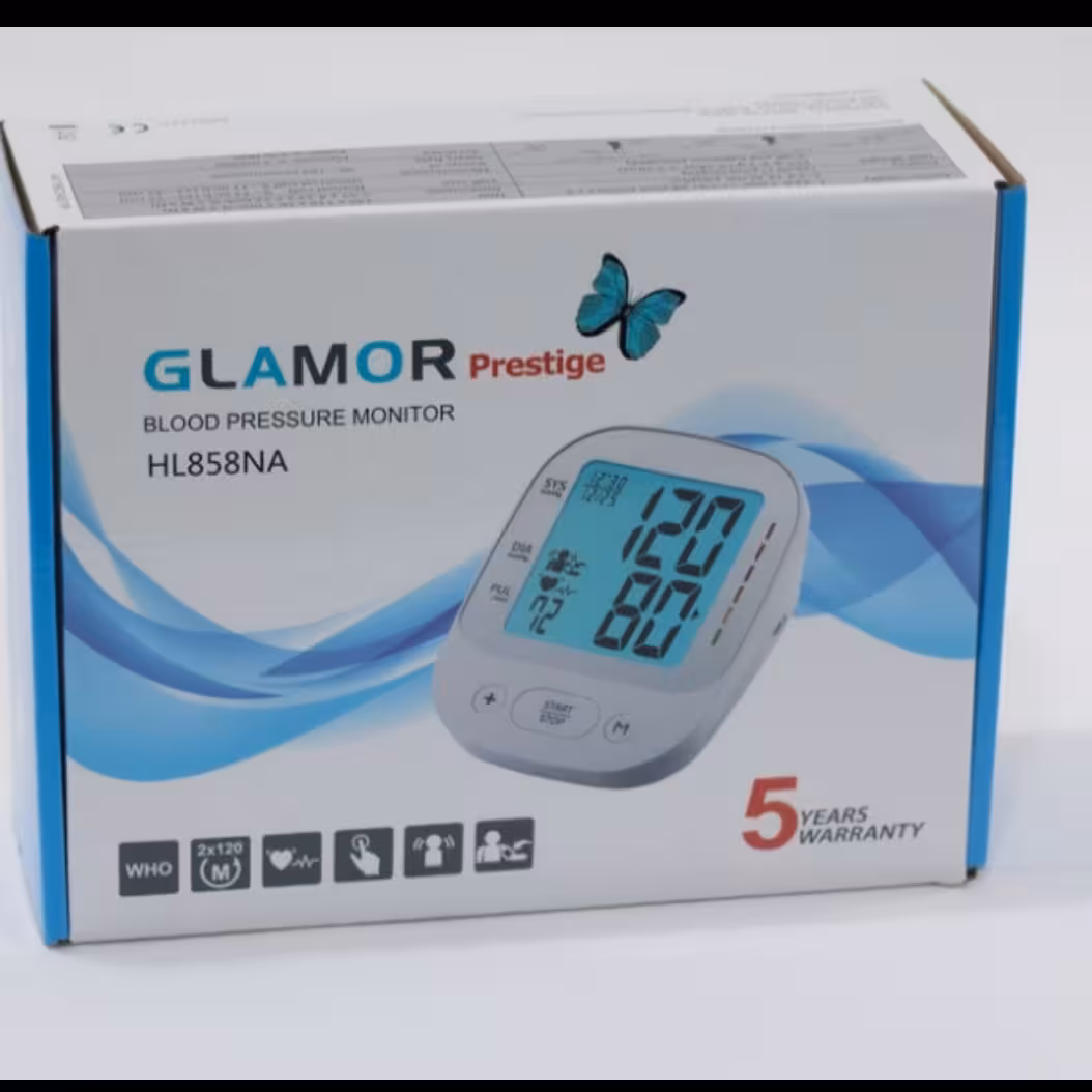 فشارسنج دیجیتال گلامور مدل HL858NA با پنج سال گارانتی و 15سال خدمات پس از فروش