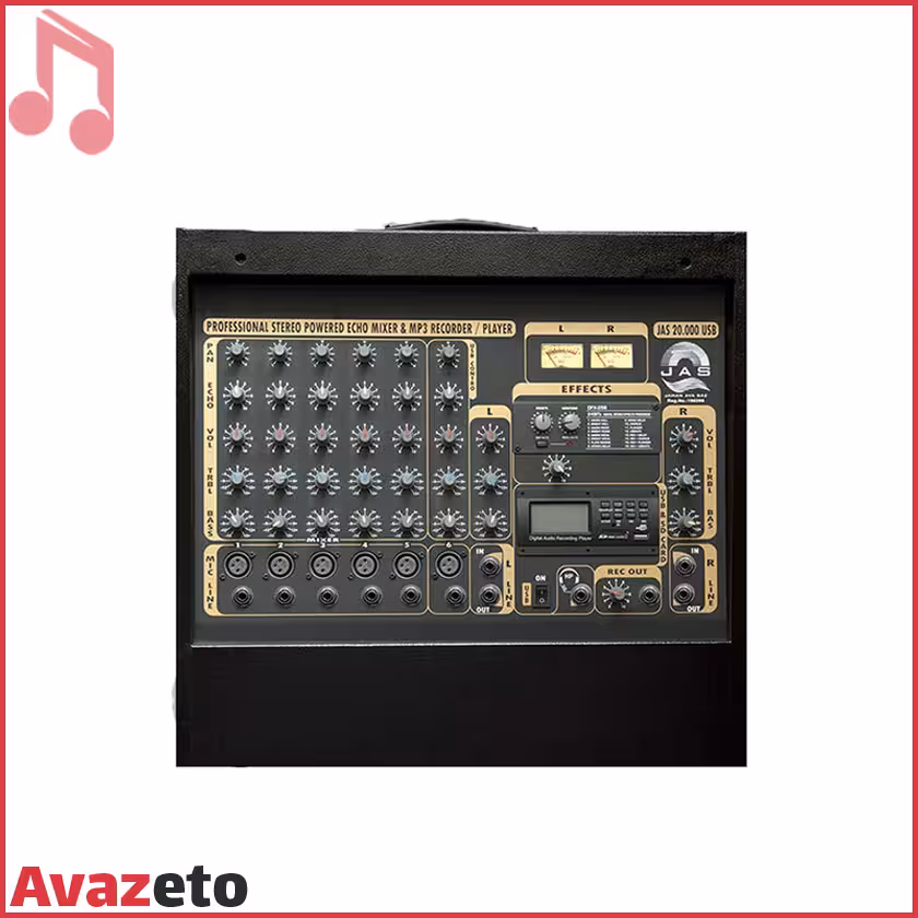 پاور میکسر جاسکو JAS-20000USB