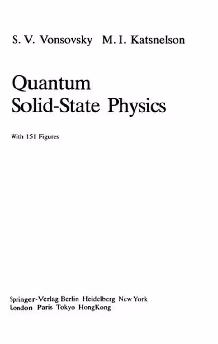 خرید و دانلود نسخه کامل کتاب Quantum Solid-State Physics