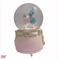 گوی موزیکال مدل کوکی طرح تک شاخ پاپیون آبی کد 1672