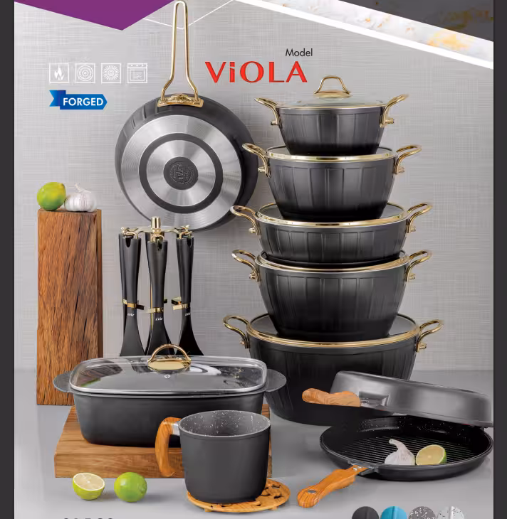 سرویس 24 پارچه اویز پلاس مدل ویولا (سبز)