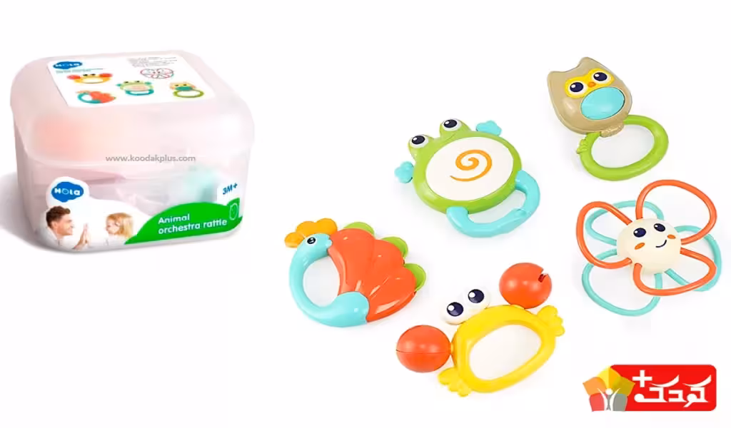 ست جغجغه حیوانات هولی تویز مدل E318B