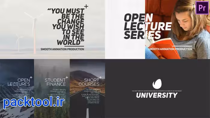 دانلود پروژه آماده پریمیر تیزر تبلیغاتی دانشگاه University Promo - پک تول